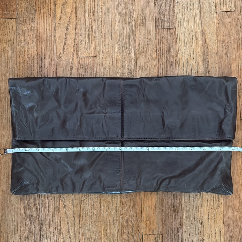 Graham & Spencer Brown Leather Fold-over Clutch - Picture 4 of 7
